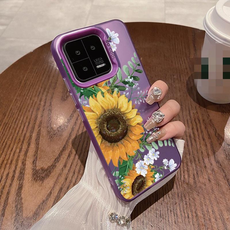 Чехол Sunflower для iPhone 16 Samsung A55 A35 A34 S24 FE Xiaomi Redmi Note 13 Pro 14C Huawei Honor 200 противоударный бампер для телефона с защитой от царапин