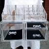 Desktop Cosmetics Display Stand Lipstick Skincare Storage Box Acrylic Transparent Multi-layer Drawer Storage Rack, S#-M# Model