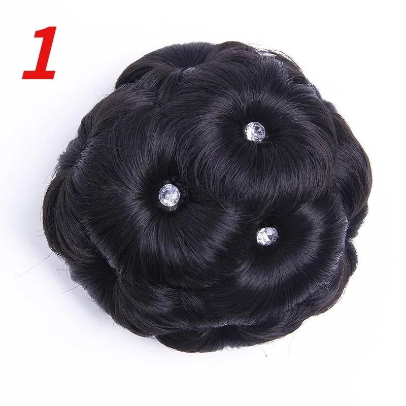 1 шт. Модный круглый пучок для волос, кудрявые волосы, свадебное украшение для головы со стразами, персонализированные инструменты для укладки для женщин, подарки, аксессуары для волос