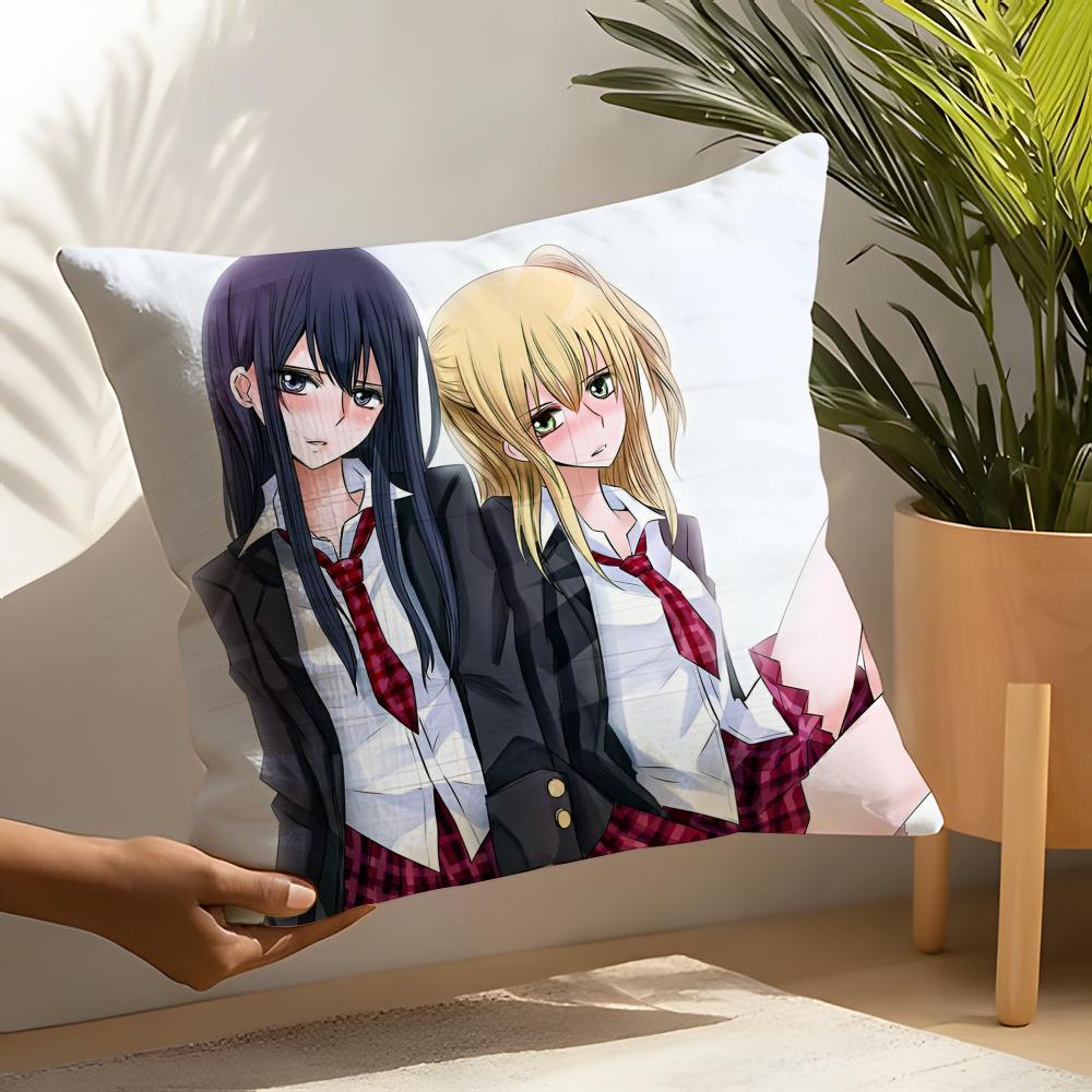 Yuri Anime Bloom Into You Pillow Case Home Living Room Decoration Linen Pillow Cases Cushion Cover
