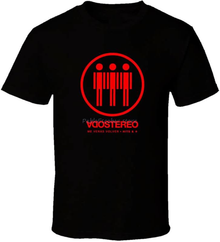 Soda Stereo New Vintage Logo Shirt Black White Tshirt Men's Summer Tee Shirt