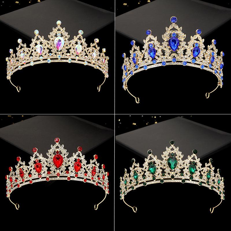 Свадебная корона в корейском стиле, детский головной убор для выступлений, повязка на голову из сплава и страз, аксессуары для волос в стиле принцессы, украшения для выпечки