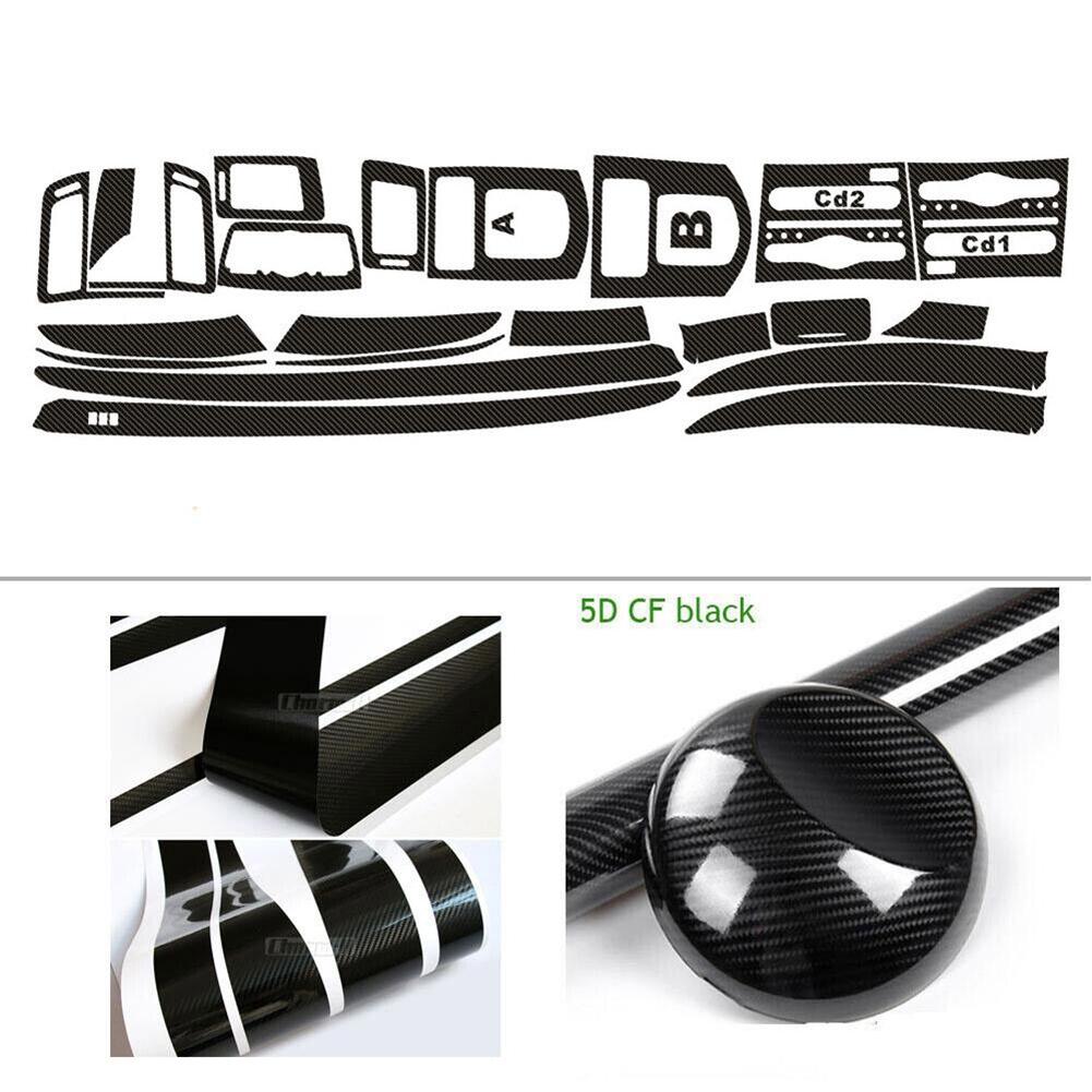 For Infiniti G37 Coupe 2 Doors 5D Carbon Fiber Pattern Interior DIY Trim Decals