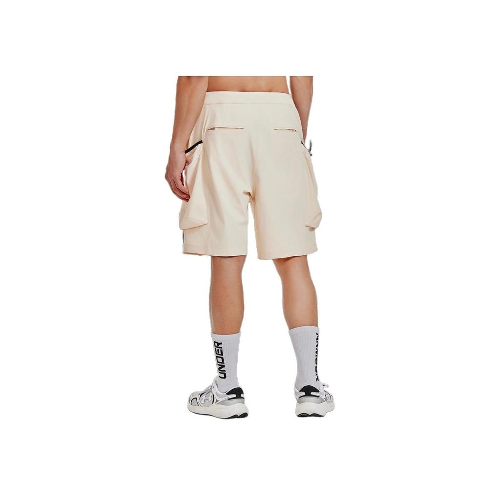 Under Armour Повседневные свободные шорты-карго серии Urban Outdoor Series с нашивкой-логотипом, мужские брюки, бежевые, 1387985-280