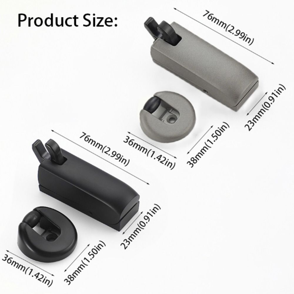 Metal Accessories Silent Door Stop Space Saving Wall Mount Stopper Bathroom