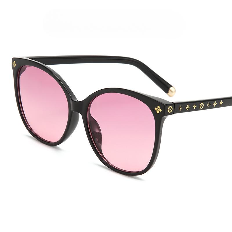 Модные солнцезащитные очки в большой оправе «кошачий глаз», простые солнцезащитные очки, женские индивидуальные солнцезащитные очки