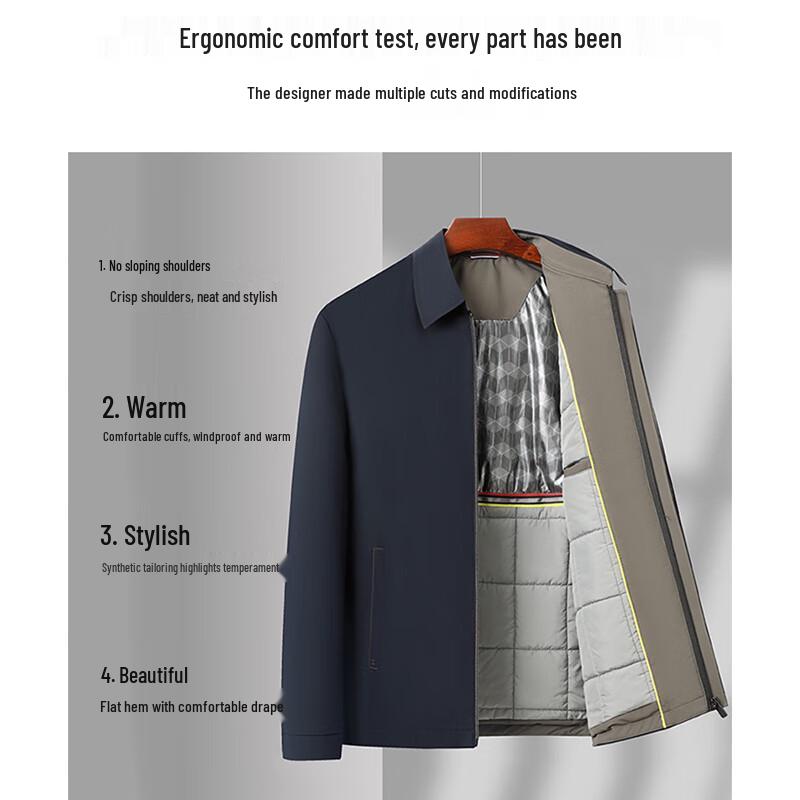 ROMON Мужская осенне-зимняя куртка с капюшоном на подкладке