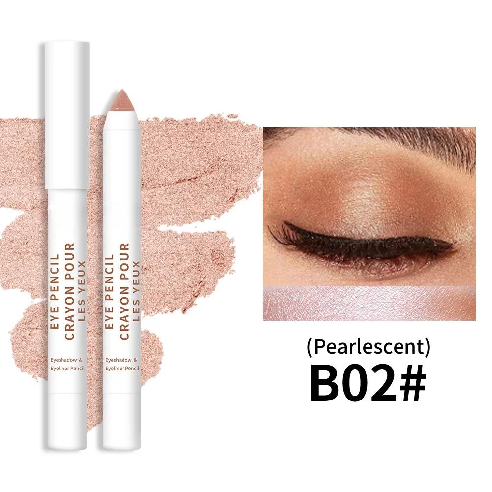 20-цветная цветная подводка для глаз с высокой пигментацией, перламутровый мерцающий металлик, дымчатая подводка для глаз в стиле панк, готика, стойкая