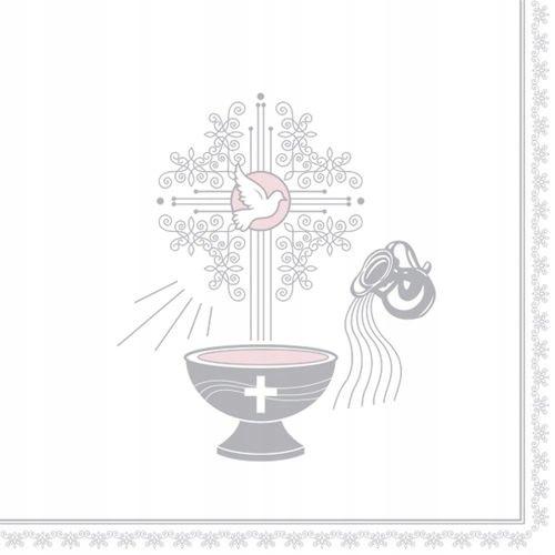 Holy Baptism Napkins Silver 33X33Cm 20 pcs