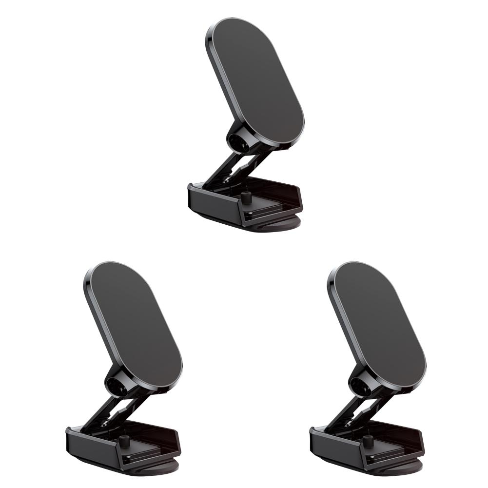 Магнитный держатель для телефона из цинкового сплава, автомобильный кронштейн для телефона для офиса в автомобиле (черный) К