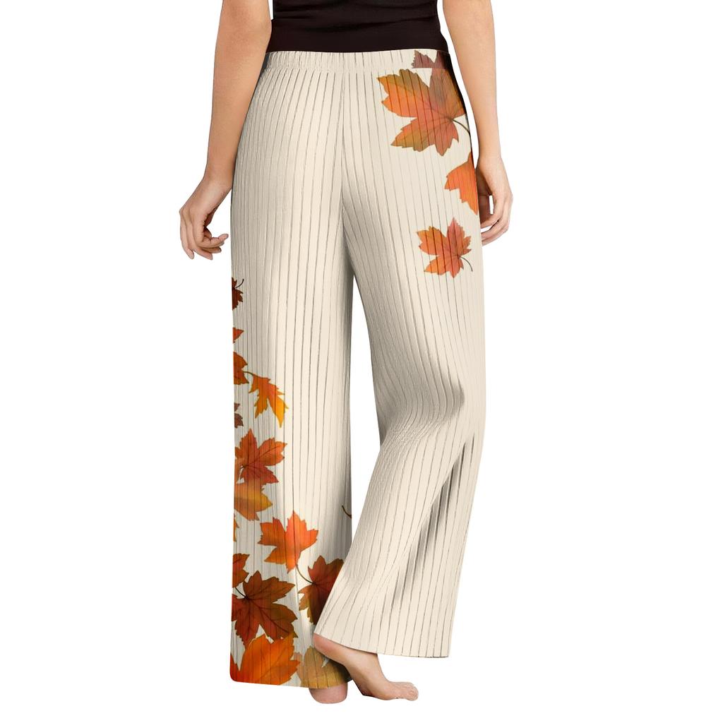 Pajama Pants, Sleepwear, Casual Drawstring Elastic Waist Pants, Comfortable Straight-leg Loose Pants