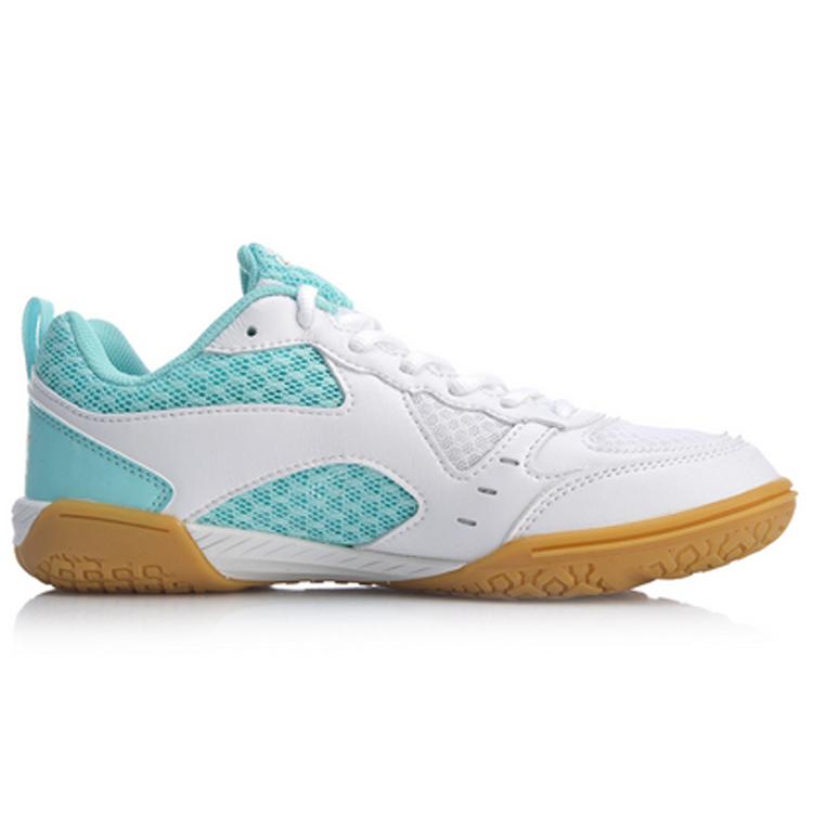Li Ning Настольный теннис Амортизирующие Нескользящие Износостойкие Низкие Тренировочные Кроссовки Унисекс Белый Синий APTP002-2