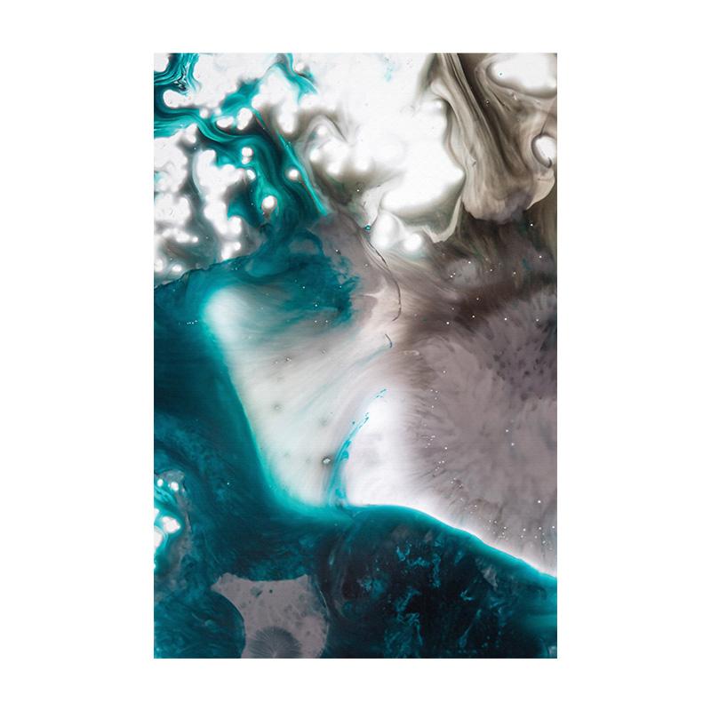 Nicjoy Abstract Blue Green Texture Wall Art Prints Art Poster Picture Canvas Paintings Poster Prints Picture for Living Room Home Decor