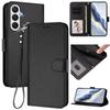 For Samsung Galaxy F14 4G/Galaxy A05s 4G Leather Case Wallet Stand Phone Cover with Wrist Strap