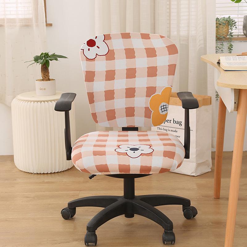 Эластичный получехол для офисного вращающегося кресла: Защита сиденья и спинки