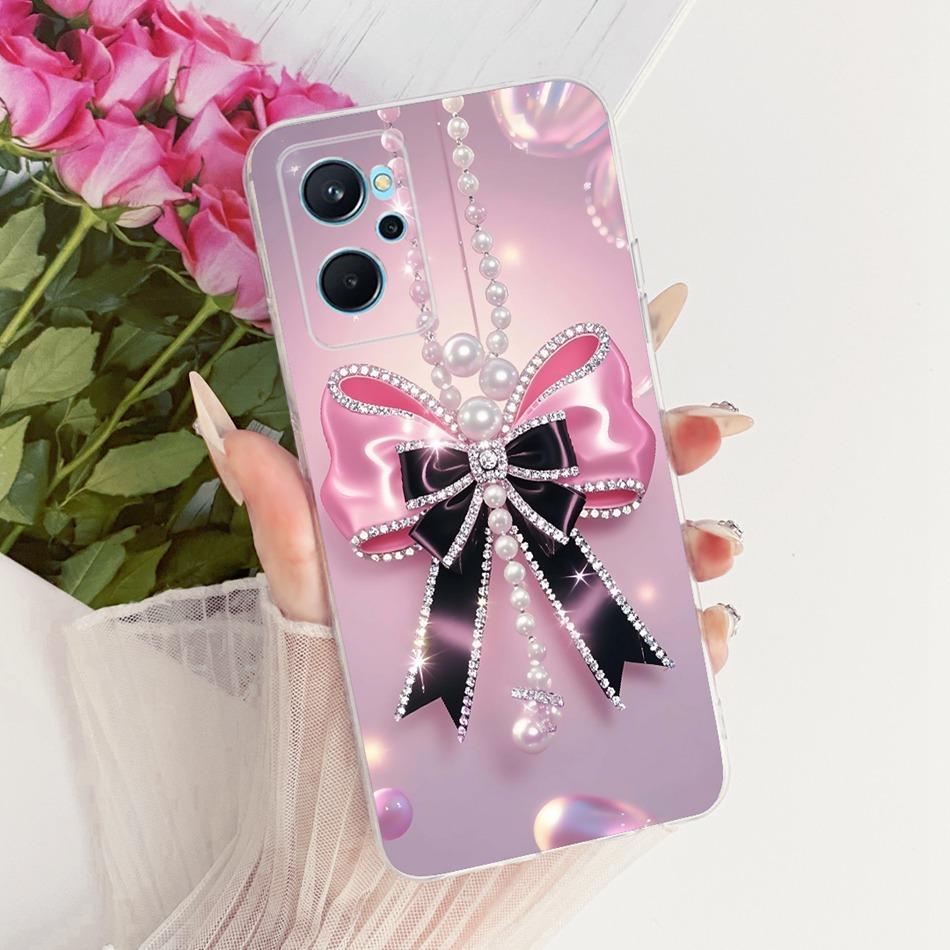 For Realme 9i RMX3491 Cute Flower Butterfly Cat Painted Case For Realme9i 4G Soft Silicone TPU Phone Cases