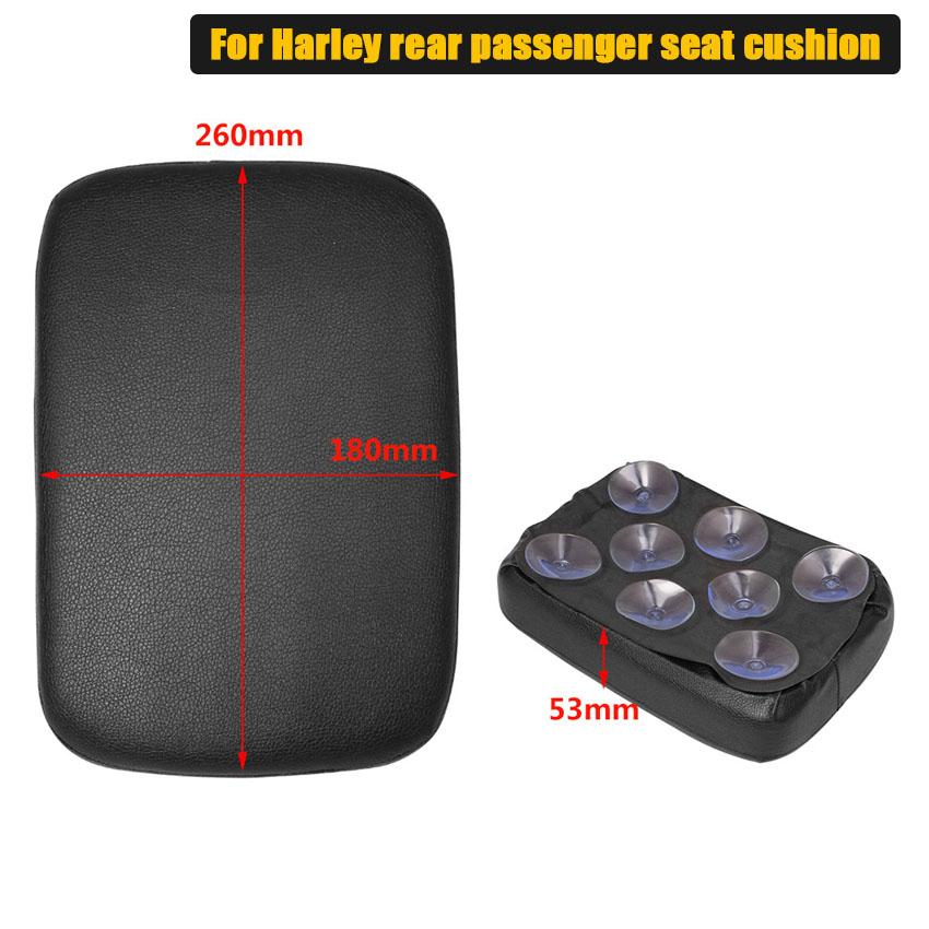 Подушка заднего пассажира 6 присосок Подушка пассажира на присоске для Harley Dyna Sportster XL 883 1200 X48 Cruiser Chopper