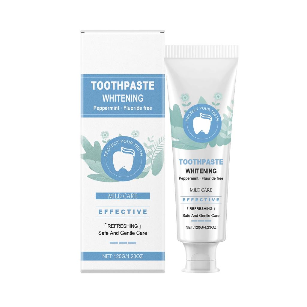 Mint Toothpaste For Gentle Teeth Stain & Yellowing Care - Brighten Shine, Daily Oral Hygiene With Long-Lasting Freshness