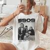 Винтажная футболка 5 Seconds of Summer Футболка с мирового тура 5SOS Everybody's A Star Подарок для фанатов Хип-хоп Уличная одежда Оверсайз Футболка с коротким рукавом Повседневная