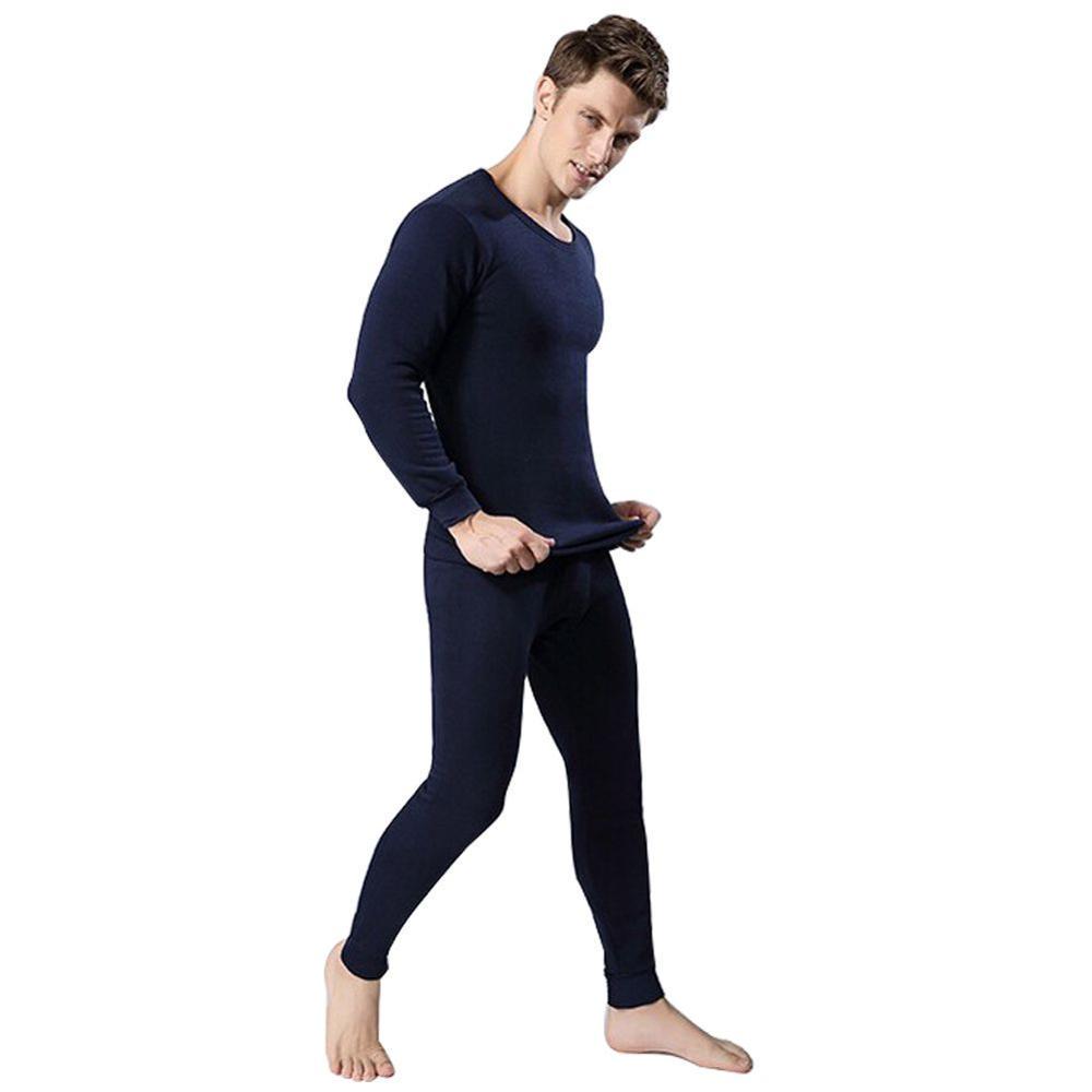 Мужское теплое термобелье Мужские комплекты термобелья Long Johns Толстые длинные брюки