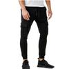 Men's Casual Athletic Fitness Trousers Workwear Pocket Casual Pants Fashion Drawstring Trousers