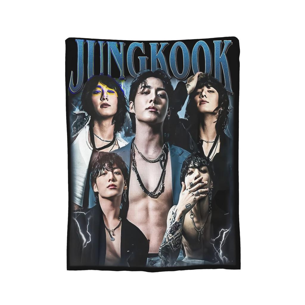 Плед Флисовый J-Jungkook Весна Осень Многофункциональный Мягкий Плед-Покрывало для Дивана Автомобиля Коврик Кусок
