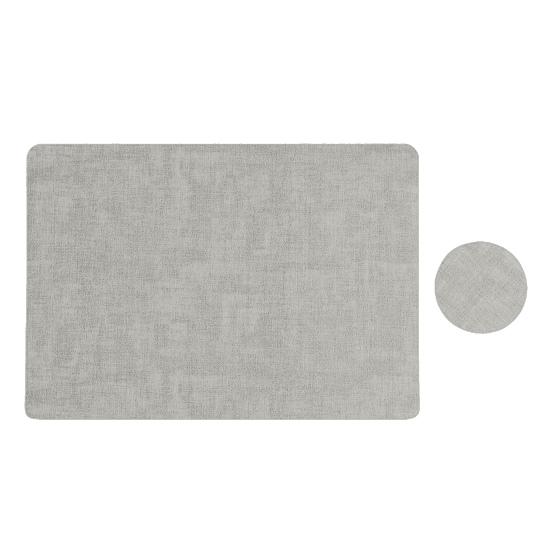 Dual Side Placemat Waterproof Faux Leather Coaster Placemat Solid Color Heat Insulation Pad for Dining Tables Countertops