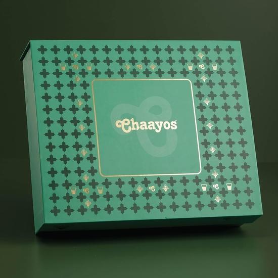 Chaayos Подарочная коробка для фестиваля | Чай масала и чай адрак элайчи для любителей чая | Подарочная корзина с чаем | Подарочная корзина для друзей и семьи