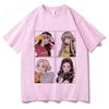 2025 Kpop BP Jump Tshirts Pink Girls Band Clothing Adorable Anime Graphic T Shirts Summer High Quality Cotton Comfortable Tops