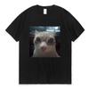 Funny El Gato Meme Sad Crying Cat Munchkin Kitty Meme Trendy Graphic T Shirt Unisex Women Harajuku Streetwear T-shirts Short Sleeve