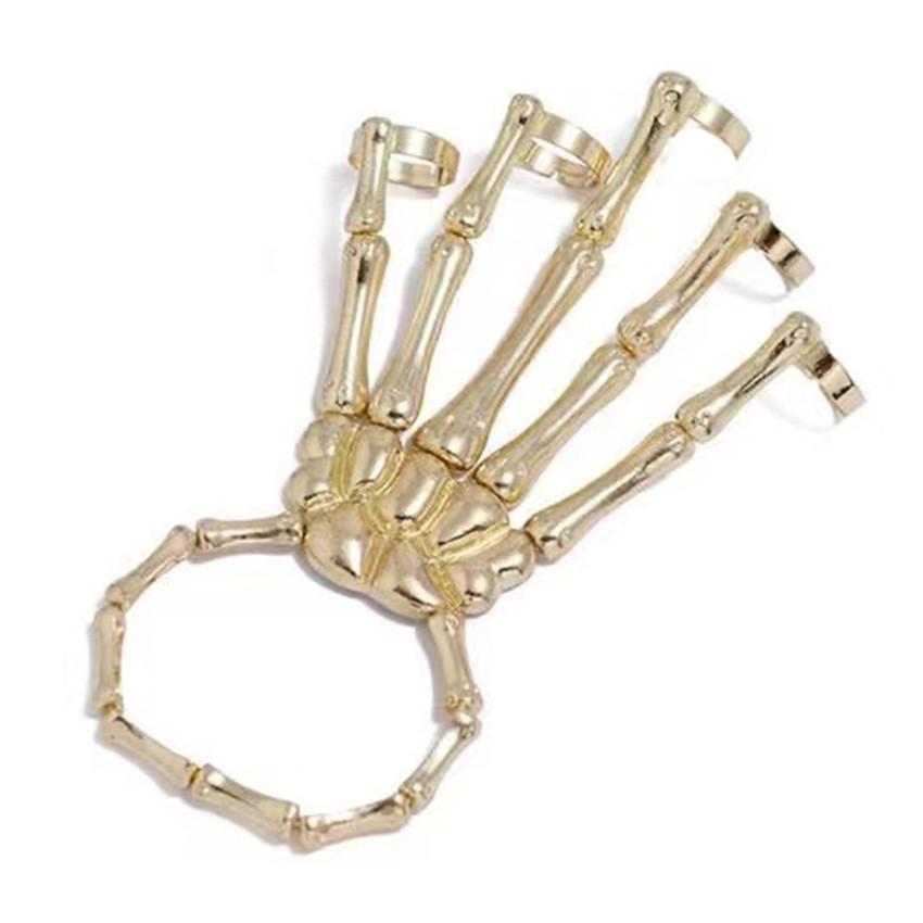 Кольцо Dark Series Retro Skull Five-Claw Ring - крутой аксессуар в стиле хип-хоп и уличный стиль