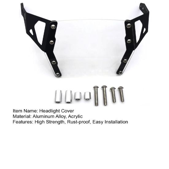 1 компл. крышка фары нержавеющая высокопрочная модификация антиокислительная простая установка защита портативный мотоцикл