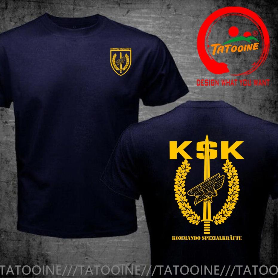 Смешной дизайн Ksk Gerunisex Армейские Спецназ Komunisexdo Spezialkrafte Футболка Унисекс Мода Трендовая Повседневная Одежда Стильные Топы Футболка