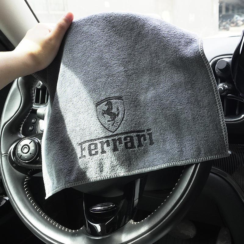 For Ferrari F430 488 458 F12 Suede Towels Glass Cleaning Towels Without Water Marks Rearview Mirror Cleaning Towels Car Interior ZX9