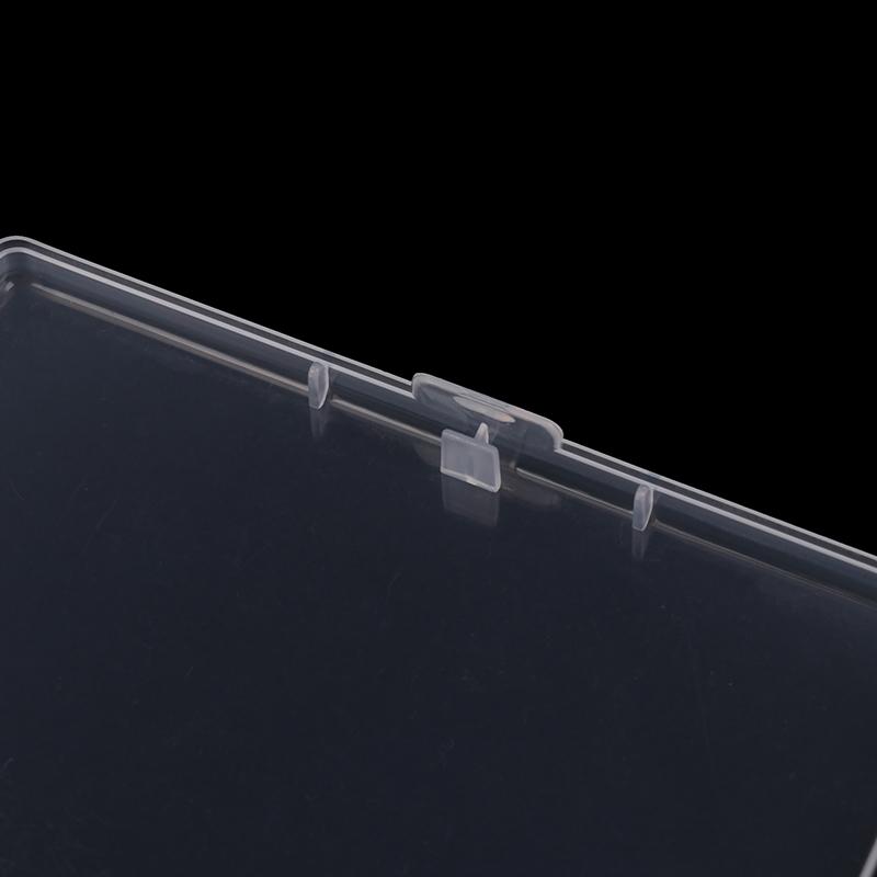 Прозрачная пластиковая коробка, прямоугольная полупрозрачная упаковочная коробка, органайзер для хранения, пылезащитный прочный прочный контейнер для ювелирных изделий
