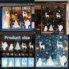 Clings Window Christmas Pvc Reindeer And Snowflake Decals Set Decoration Holiday