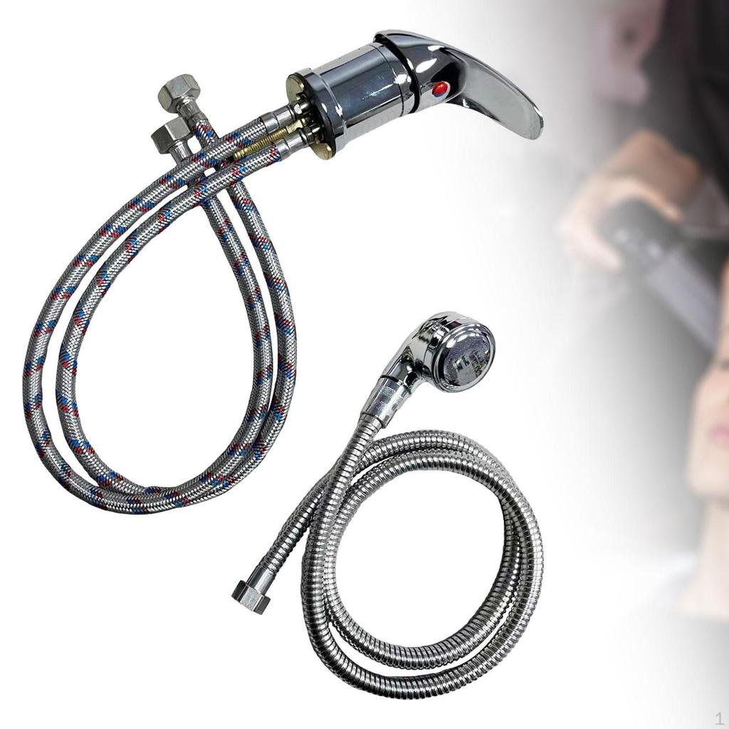 Набор смесителей и распылителей для чаши для шампуня. Простая установка. Холодный смеситель для мытья волос.