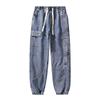 Jeans Men Autumn Winter Loose Trendy Tooling Men's Pants