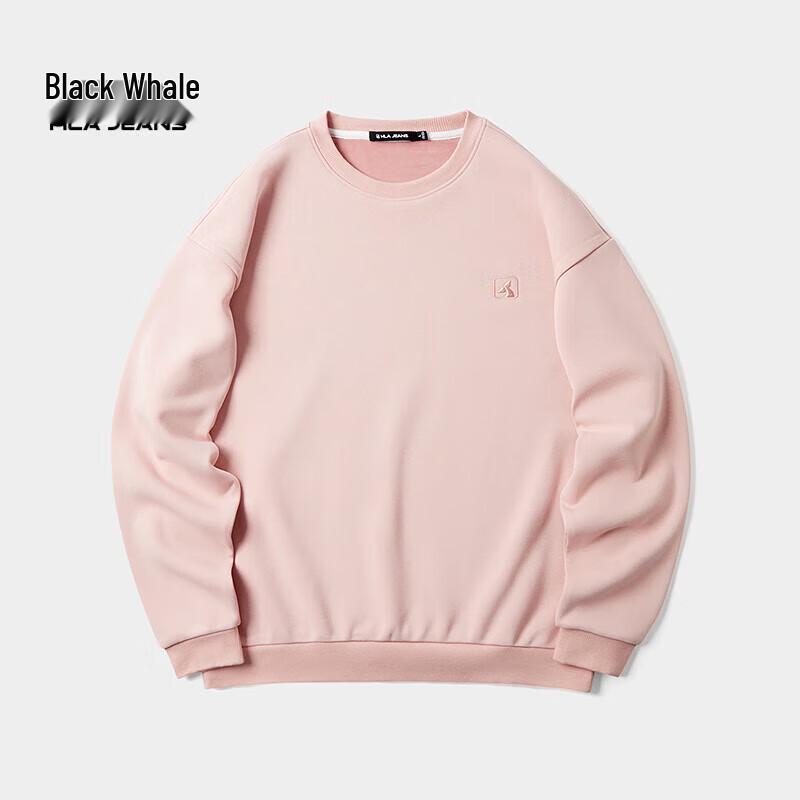 HLA Black Whale Men's Fleece-Lined Sweatshirt