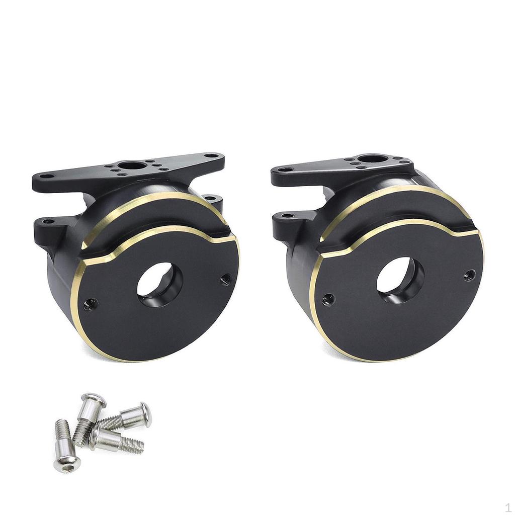 2 Pieces RC Brass Counterweight Axle Modification Metal Upgrade for 1/10