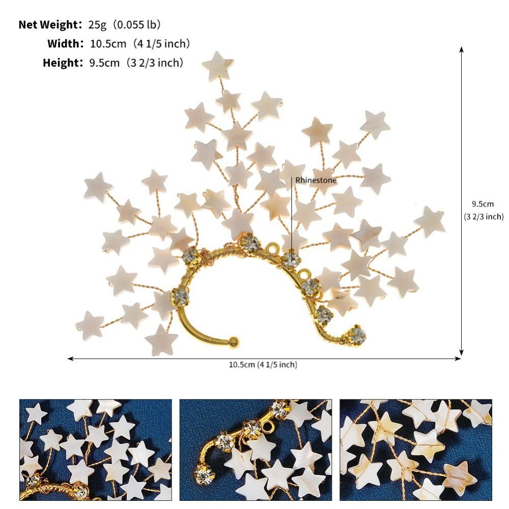Сказочная бабочка эльф манжета на ухо без пирсинга стразы клипсы для ушей милые жемчужные цветы манжеты на уши девочки