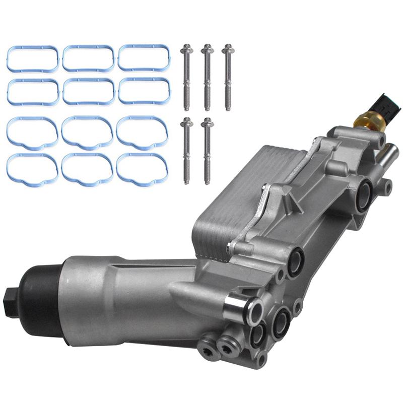 Engine Oil Cooler Filter Housing Adapter Assembly Kit For Jeep Wrangler JK Grand Cherokee Dodge Charger Challenger Ram 1500 3.6L