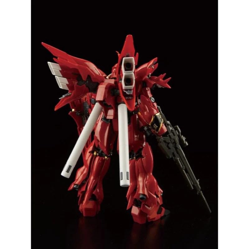 Пластиковая модель BANDAI SPIRITS RG Mobile Suit Gundam UC Sinanju в масштабе MSN-06S 1/144 с цветовой кодировкой