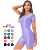 Glossy European-American High-Elasticity Ballet & Yoga Shaping Bodysuit