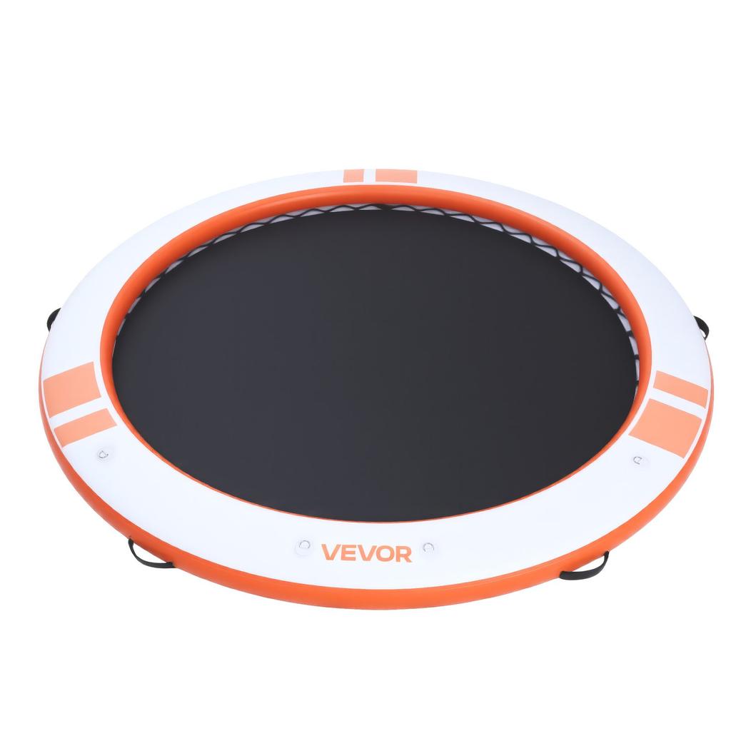 VEVOR Inflatable Floating Dock, 3.05M Inflatable Dock Platform, Non-Slip Water Air Mat with Portable Carrying Bag & Detachable Ladder