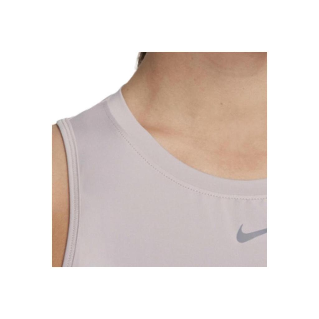 Nike Solid Color Round Neck Casual Sleeveless Vest Women Tops Light-Purple FN2845-019