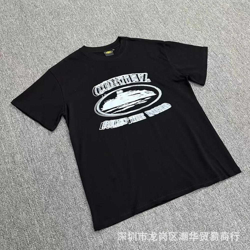 Cross-border Corteiz tide brand Alcatraz summer retro printing men's and women's trend loose casual short-sleeved T-shirt