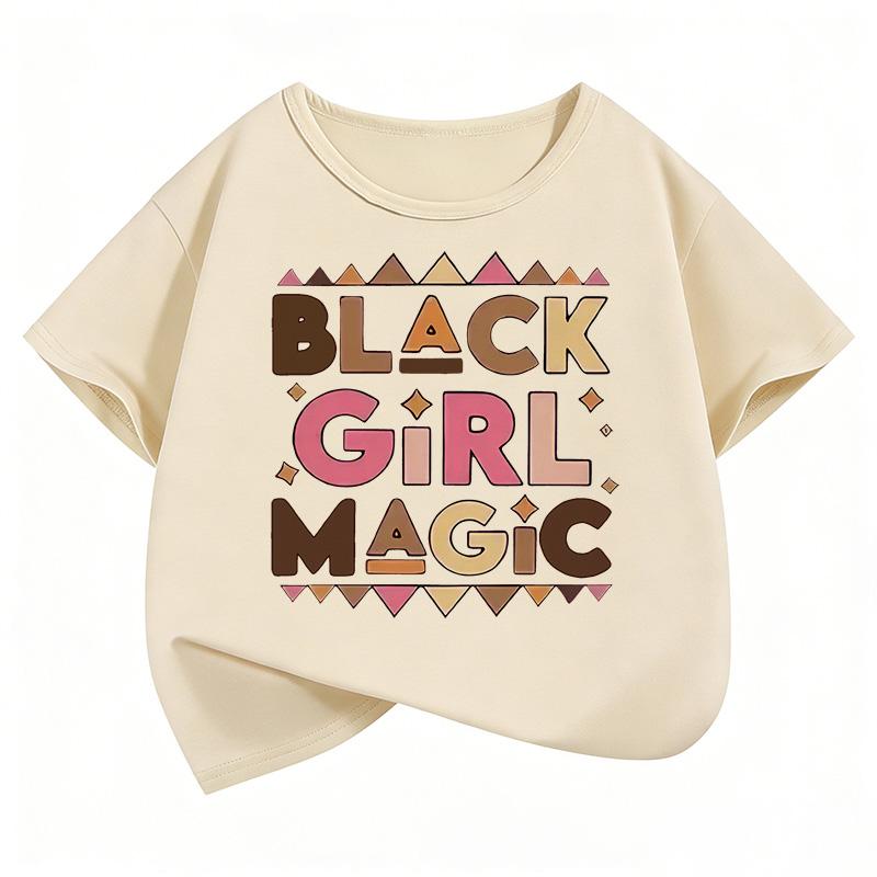 Colorful Design Graphic T Shirts Short Sleeve Kids Childrens Tshirt Girls Summer Spring Casual Top Tee