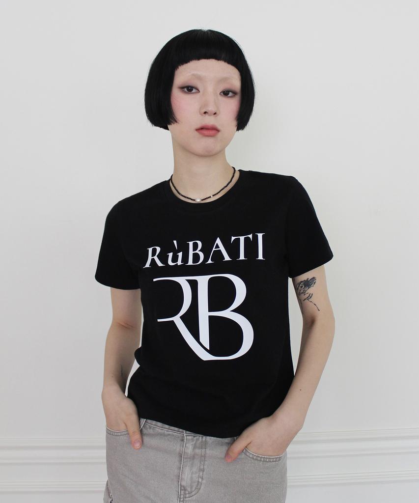 Футболка с логотипом RUBATI R.B (черный)