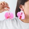 Серьги-цветы в виде искусственных цветов, серьги-подвески в корейском стиле, серьги-бабочки в виде орхидеи для вечеринки